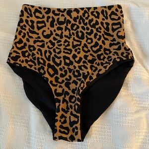 Coral Reef Swim Ultra High Rise Full Coverage Reversible Bottoms Size XS 0-2